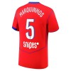 Paris Saint-Germain Marquinhos 5 Tredjedrakt 2025-26 Kortermet Paris Saint-Germain Marquinhos 5 Tredjedrakt 2025-26 Kortermet